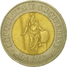 Coin, Albania, 100 Lekë, 2000, Rome, EF(40-45), Bi-Metallic, KM:80