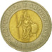 Coin, Albania, 100 Lekë, 2000, Rome, EF(40-45), Bi-Metallic, KM:80
