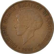 LUXEMBOURG, 10 Centimes, 1930, KM #41, EF(40-45), Bronze, 22, 3.96