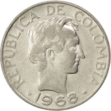 Monnaie, Colombie, 20 Centavos, 1968, SUP, Nickel Clad Steel, KM:227