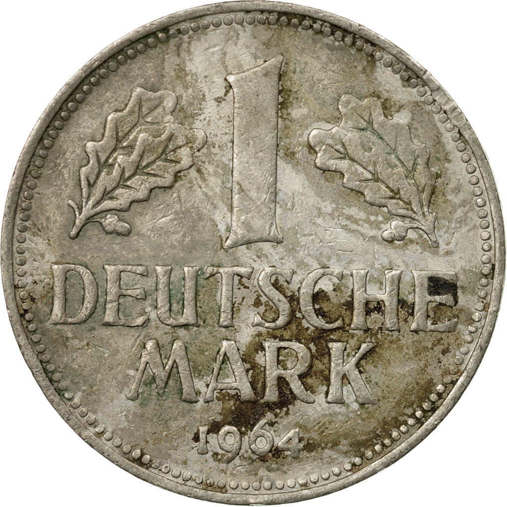 Coin, GERMANY - FEDERAL REPUBLIC, Mark, 1964, Munich, VF(30-35), Copper-nickel