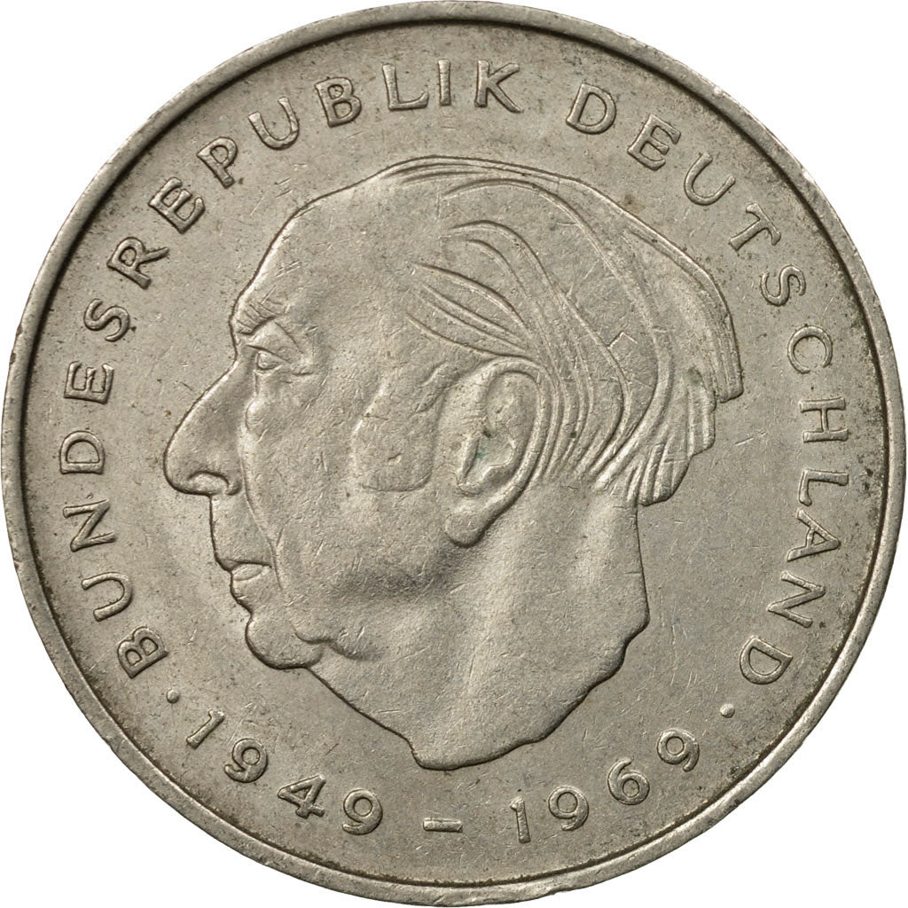 Münze, Bundesrepublik Deutschland, 2 Mark, 1971, Stuttgart, SS, Copper-Nickel