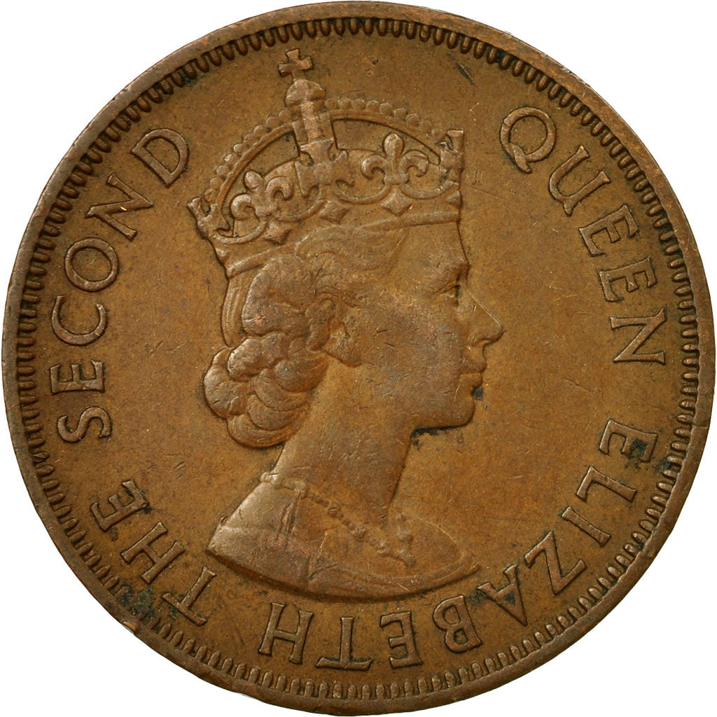 Coin, Cyprus, 5 Mils, 1955, EF(40-45), Bronze, KM:34