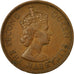 Moneda, Chipre, 5 Mils, 1955, MBC, Bronce, KM:34