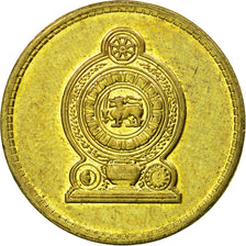 Coin, Sri Lanka, 5 Rupees, 2013, EF(40-45), Brass plated steel