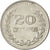 Moneta, Colombia, 20 Centavos, 1974, AU(50-53), Nikiel powlekany stalą