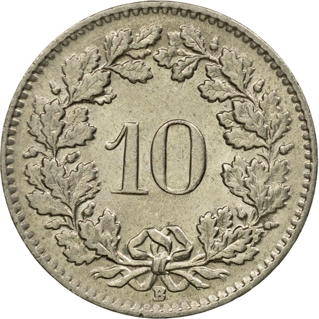 Moneta, Szwajcaria, 10 Rappen, 1964, Bern, EF(40-45), Miedź-Nikiel, KM:27