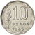 Moneda, Argentina, 10 Pesos, 1963, MBC+, Níquel recubierto de acero, KM:60