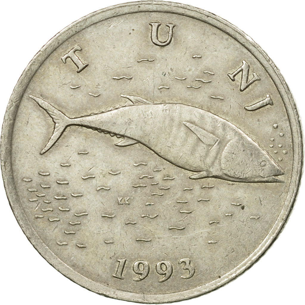 Münze, Kroatien, 2 Kune, 1993, SS, Copper-Nickel-Zinc, KM:10