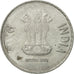 Moneda, INDIA-REPÚBLICA, 2 Rupees, 2011, BC+, Acero inoxidable, KM:327