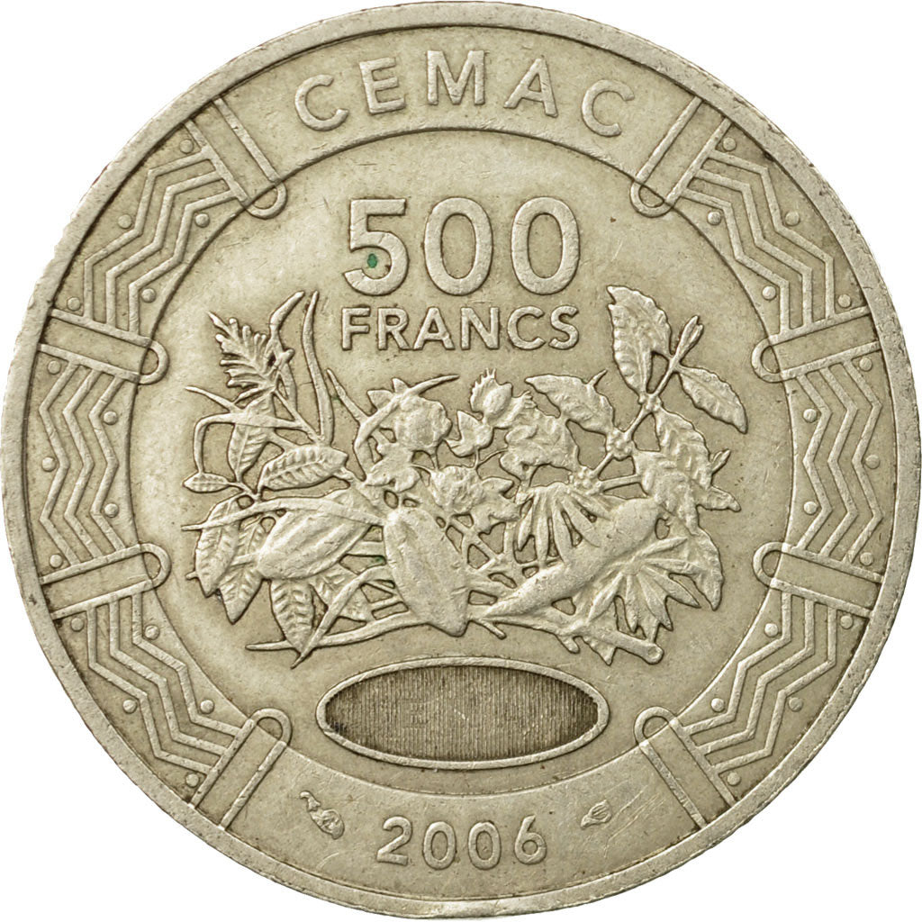 Coin, Central African States, 500 Francs, 2006, Paris, EF(40-45), Copper-nickel