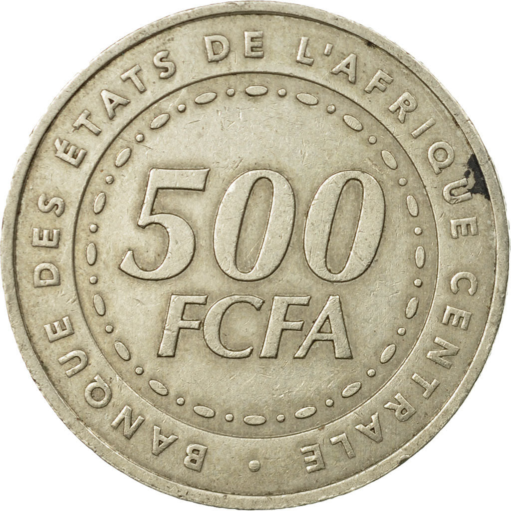 Coin, Central African States, 500 Francs, 2006, Paris, EF(40-45), Copper-nickel