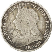GREAT BRITAIN, 6 Pence, 1897, KM #779, VF(20-25), Silver, 19.5, 2.66