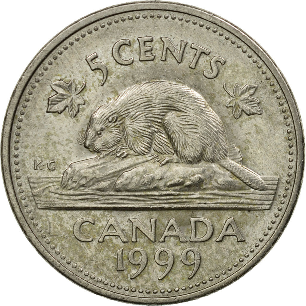 Monnaie, Canada, Elizabeth II, 5 Cents, 1999, Royal Canadian Mint, Ottawa, TTB