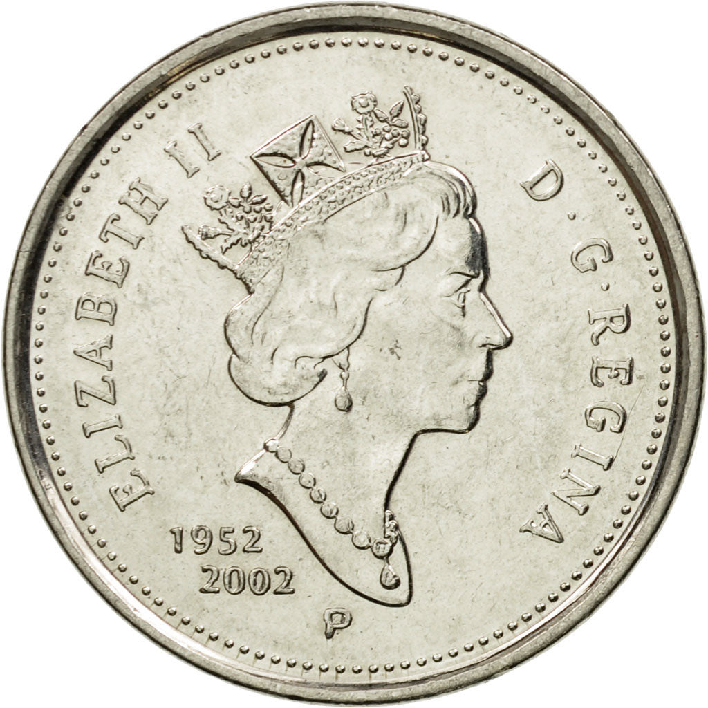Coin, Canada, Elizabeth II, 5 Cents, 2002, Royal Canadian Mint, EF(40-45)