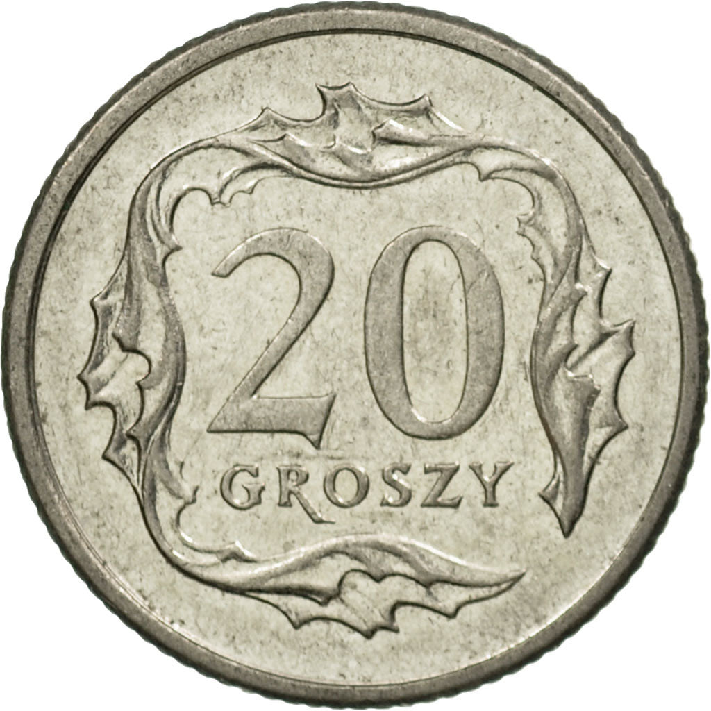 Münze, Polen, 20 Groszy, 2002, Warsaw, SS, Copper-nickel, KM:280
