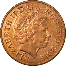 Coin, Great Britain, 2 Pence, 2015, EF(40-45), Copper Plated Steel