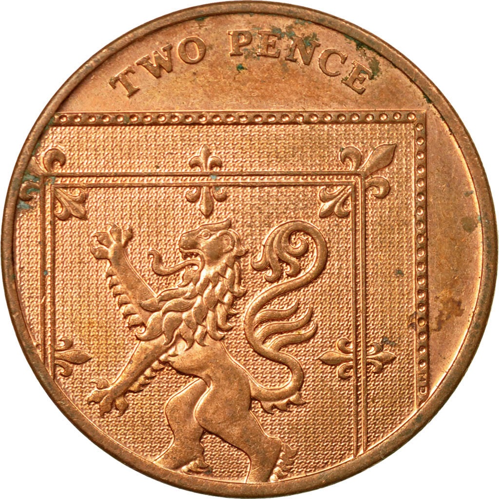 Coin, Great Britain, 2 Pence, 2015, EF(40-45), Copper Plated Steel