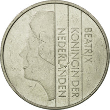 Coin, Netherlands, Beatrix, 2-1/2 Gulden, 1991, EF(40-45), Nickel, KM:206