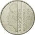Coin, Netherlands, Beatrix, 2-1/2 Gulden, 1991, EF(40-45), Nickel, KM:206