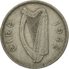 Monnaie, IRELAND REPUBLIC, 6 Pence, 1942, TTB, Copper-nickel, KM:13a