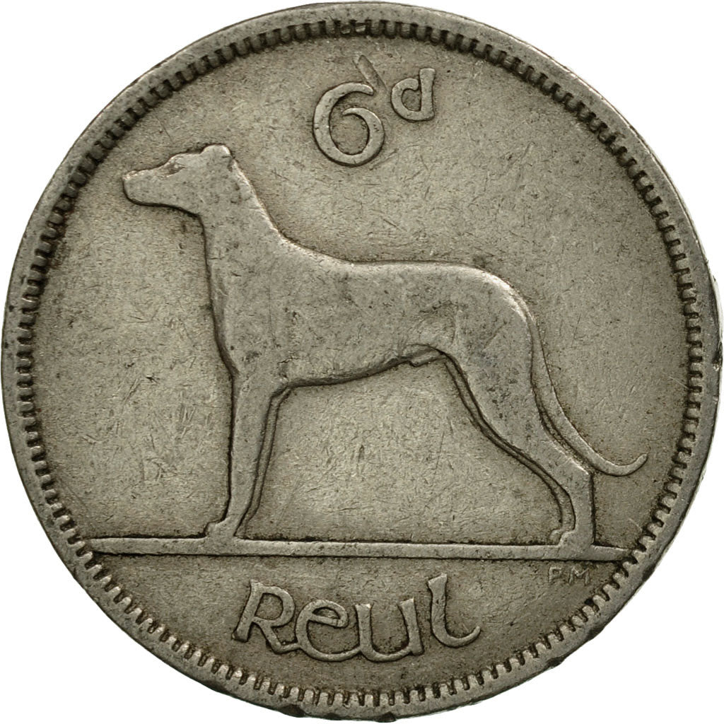 Monnaie, IRELAND REPUBLIC, 6 Pence, 1942, TTB, Copper-nickel, KM:13a