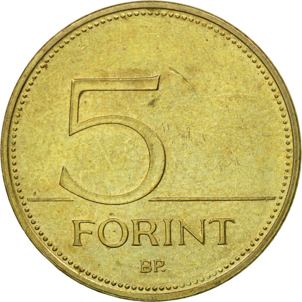 Coin, Hungary, 5 Forint, 1994, Budapest, EF(40-45), Nickel-brass, KM:694