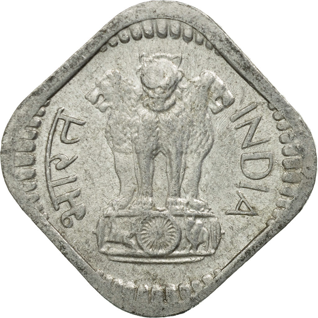 Coin, INDIA-REPUBLIC, 5 Paise, 1976, EF(40-45), Aluminum, KM:18.6
