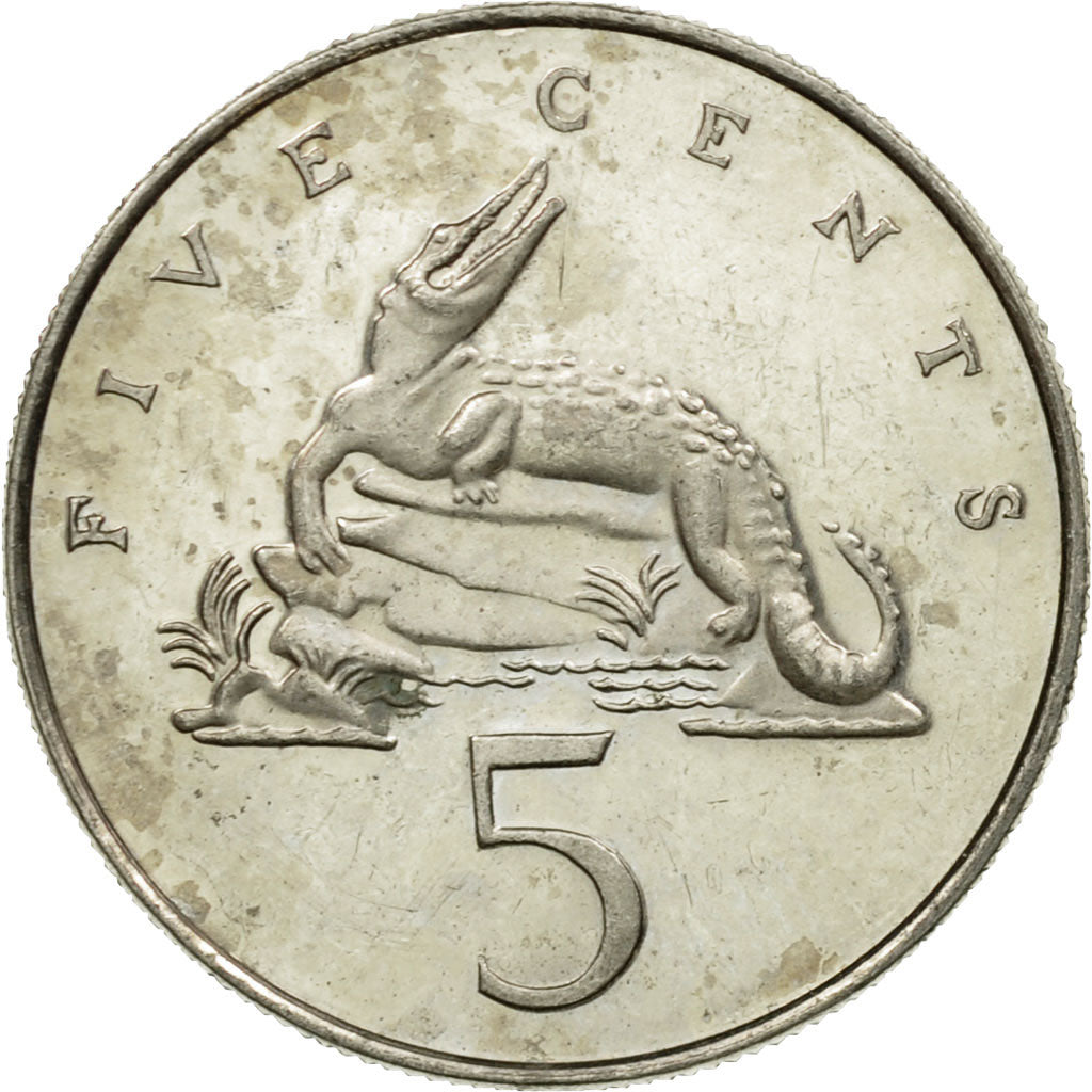 Coin, Jamaica, Elizabeth II, 5 Cents, 1979, Franklin Mint, USA, EF(40-45)