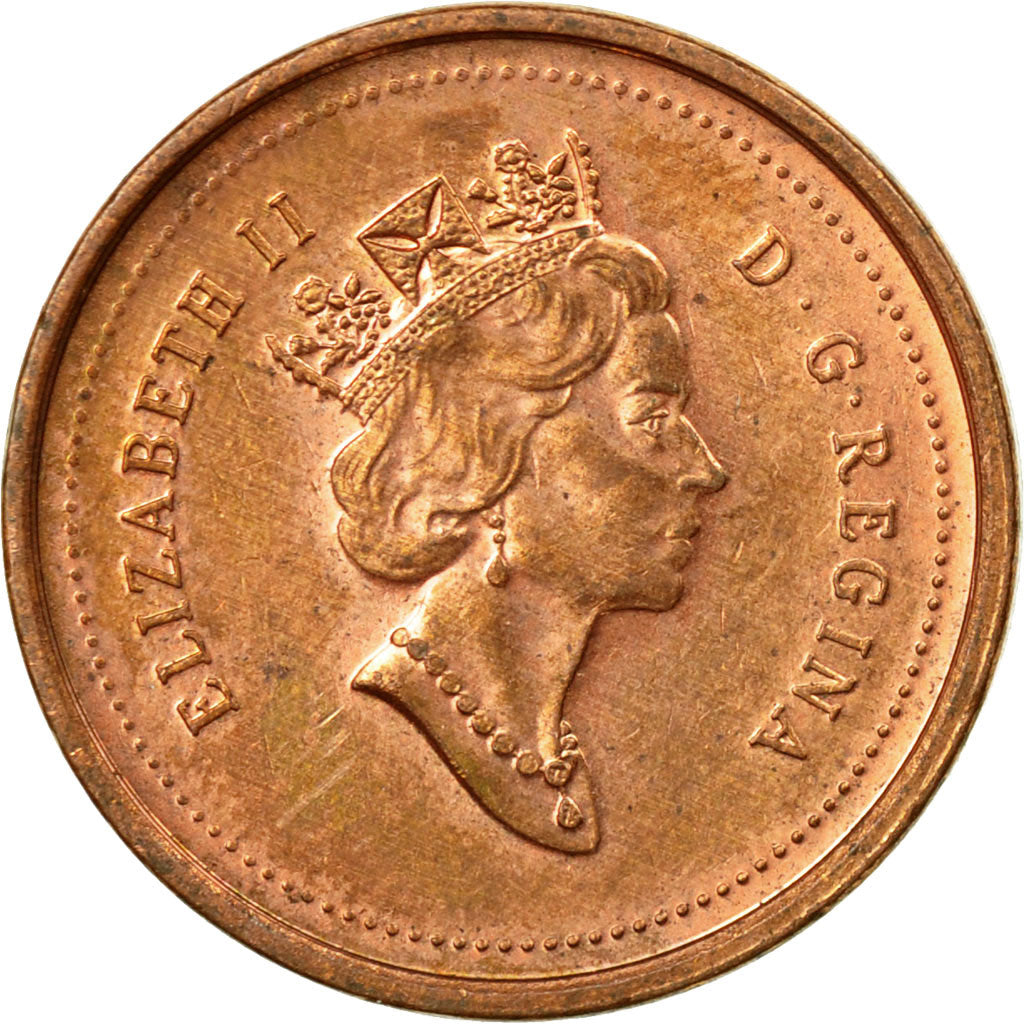 Coin, Canada, Elizabeth II, Cent, 1999, Royal Canadian Mint, EF(40-45), Copper
