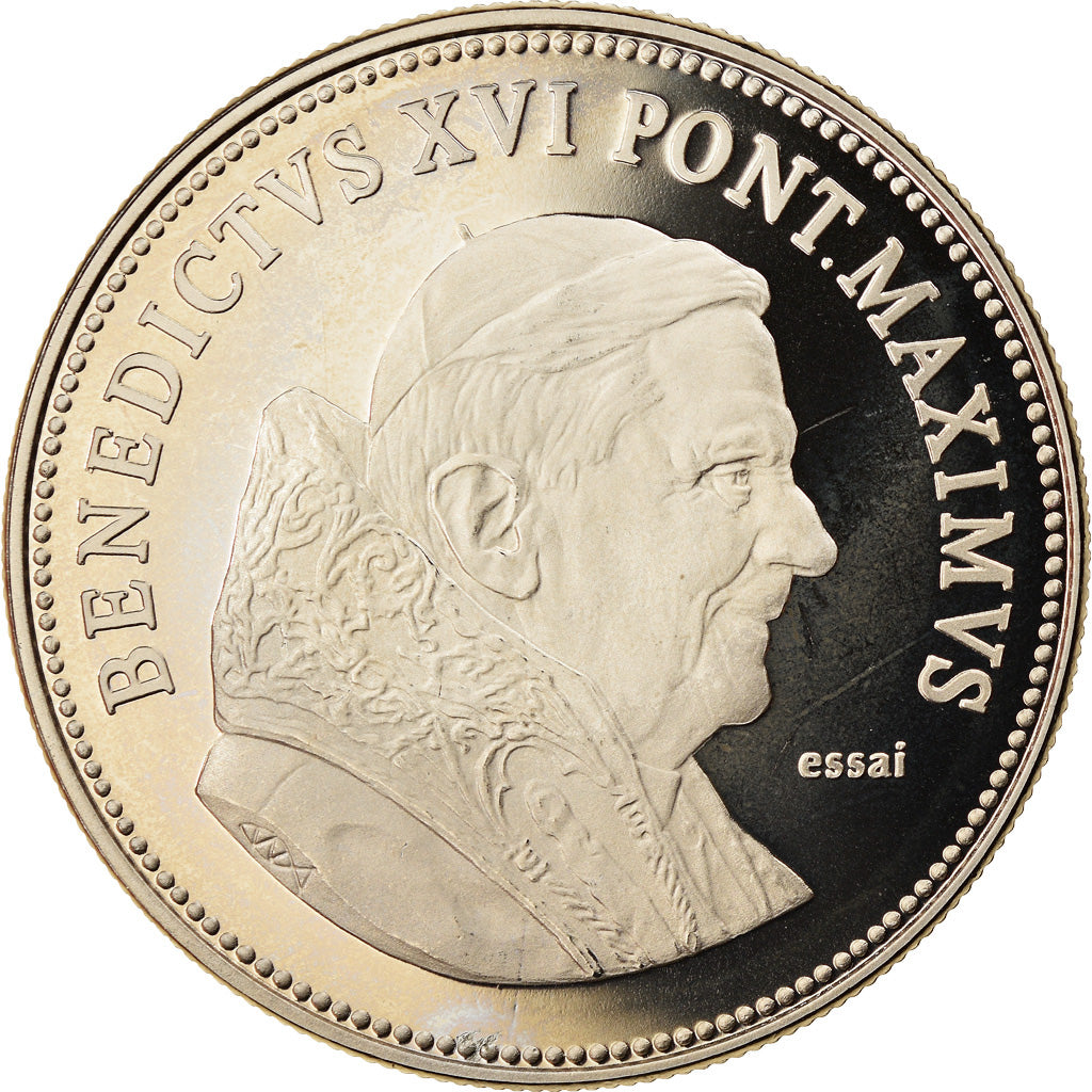 Vaticano, medaglia, Benoit XVI, 2013, FDC, Rame-nichel