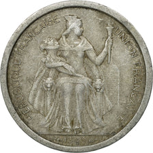 Monnaie, FRENCH OCEANIA, 2 Francs, 1949, TB+, Aluminium, KM:3