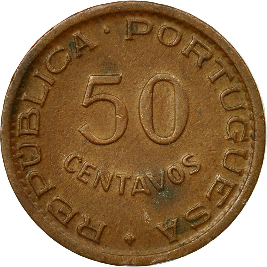 Coin, Angola, 50 Centavos, 1957, EF(40-45), Bronze, KM:75