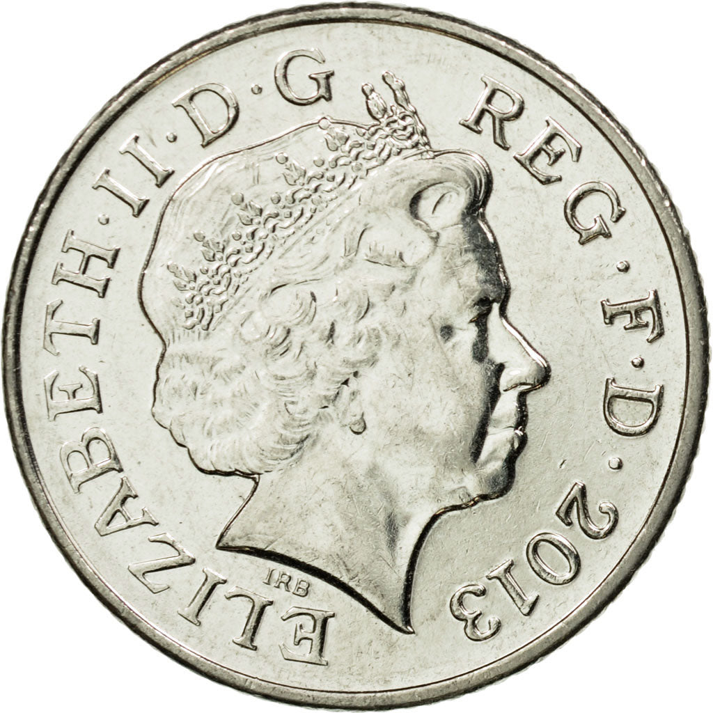 Moneda, Gran Bretaña, Elizabeth II, 10 Pence, 2013, British Royal Mint, EBC