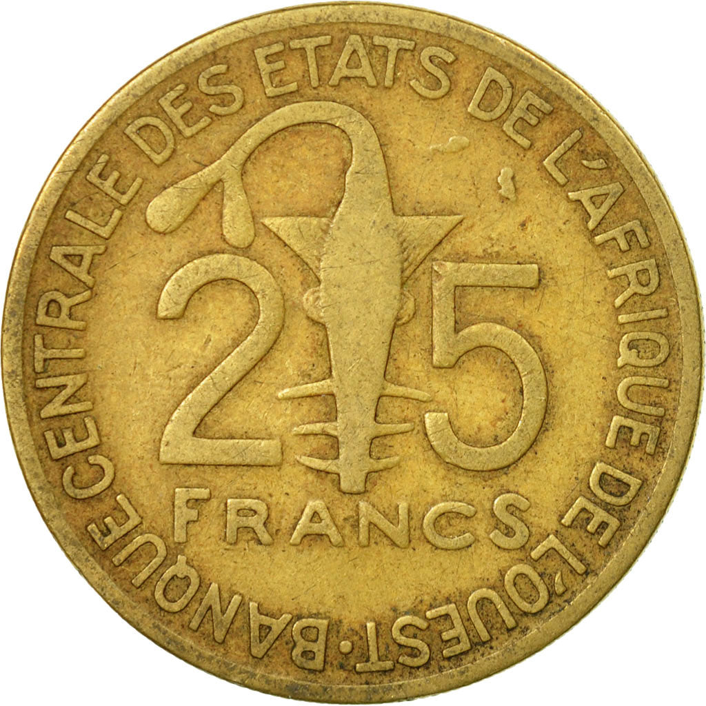 Monnaie, West African States, 25 Francs, 1971, Paris, TB, Aluminum-Bronze, KM:5