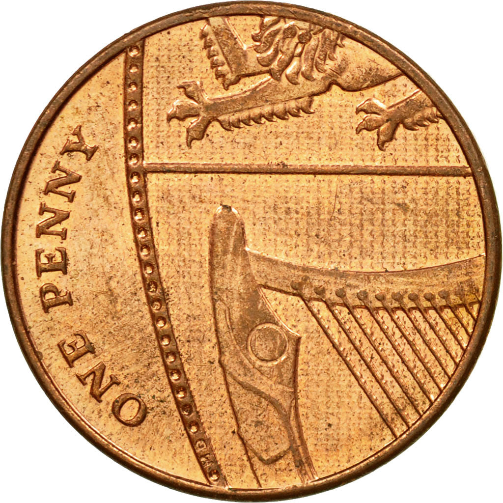 Coin, Great Britain, Penny, 2014, EF(40-45), Copper Plated Steel