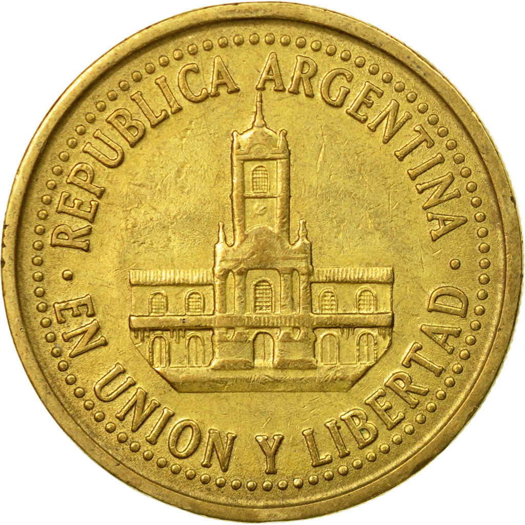 Coin, Argentina, 25 Centavos, 1993, EF(40-45), Aluminum-Bronze, KM:110.2