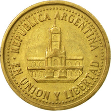 Coin, Argentina, 25 Centavos, 1993, EF(40-45), Aluminum-Bronze, KM:110.2