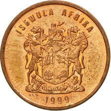 Coin, South Africa, Cent, 1999, EF(40-45), Copper Plated Steel, KM:170