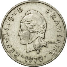 Coin, New Hebrides, 20 Francs, 1970, Paris, EF(40-45), Nickel, KM:3.1