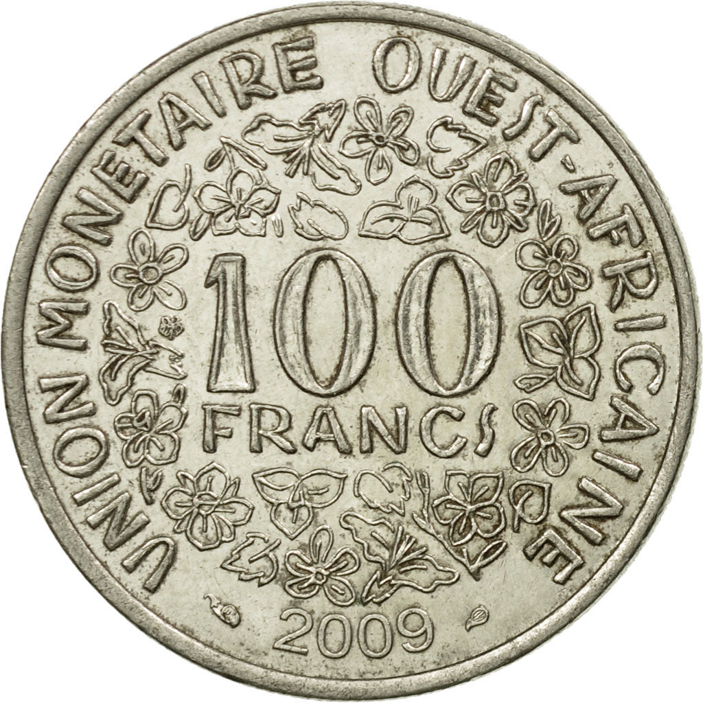 Coin, West African States, 100 Francs, 2009, Paris, EF(40-45), Nickel, KM:4