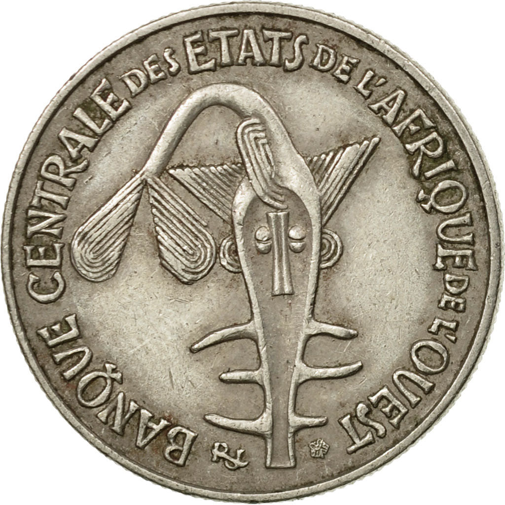 Coin, West African States, 50 Francs, 1974, Paris, EF(40-45), Copper-nickel