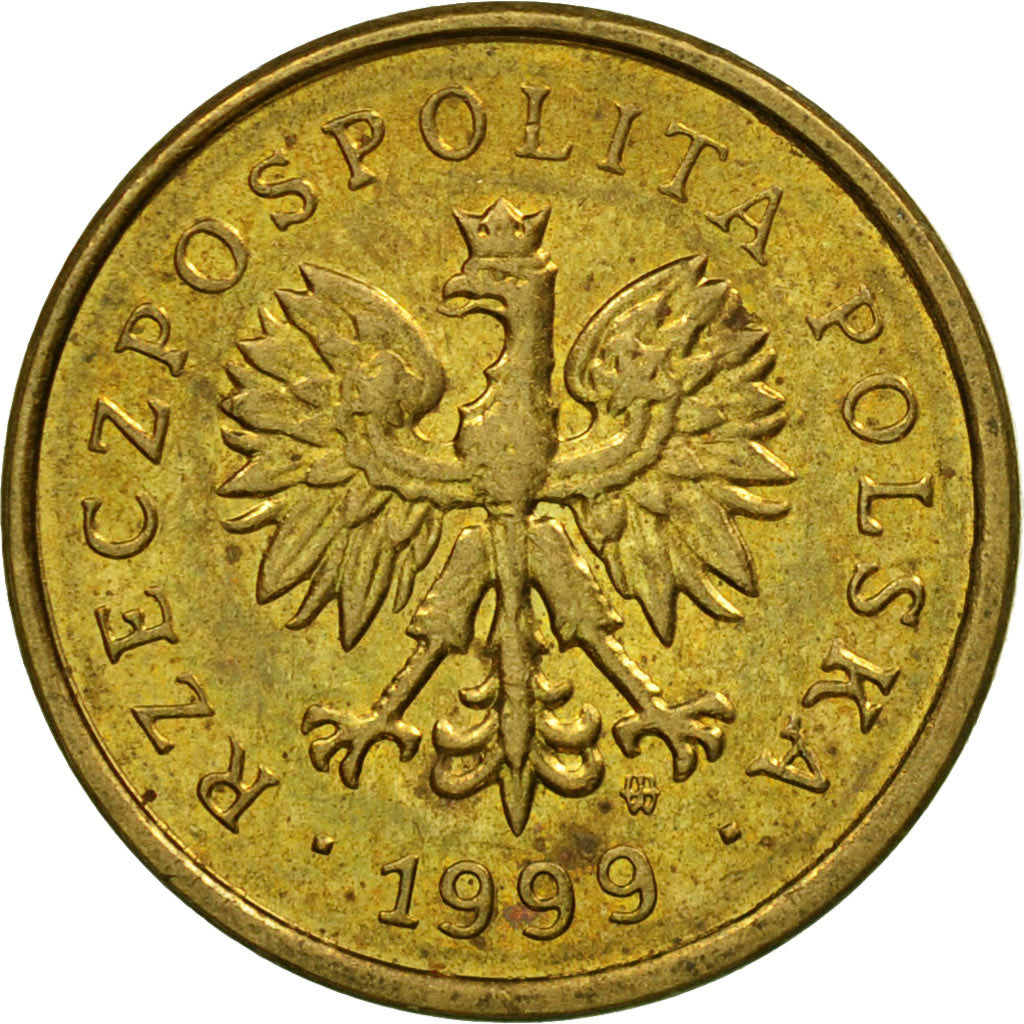 Coin, Poland, 2 Grosze, 1999, Warsaw, EF(40-45), Brass, KM:277