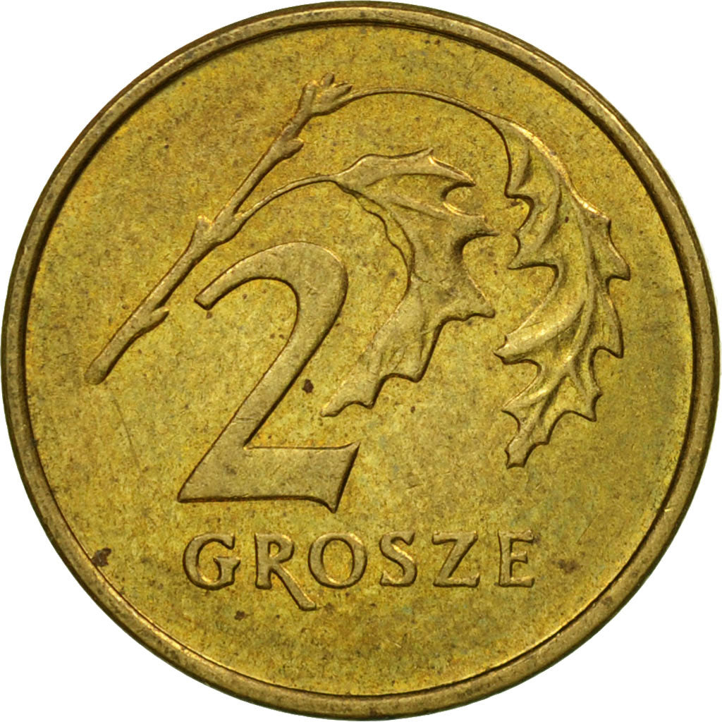 Coin, Poland, 2 Grosze, 1999, Warsaw, EF(40-45), Brass, KM:277