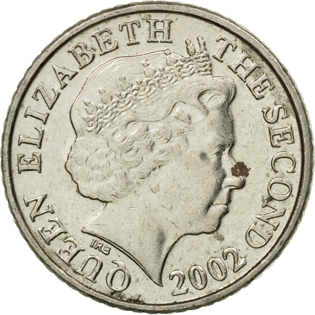 Coin, Jersey, Elizabeth II, 5 Pence, 2002, EF(40-45), Copper-nickel, KM:105