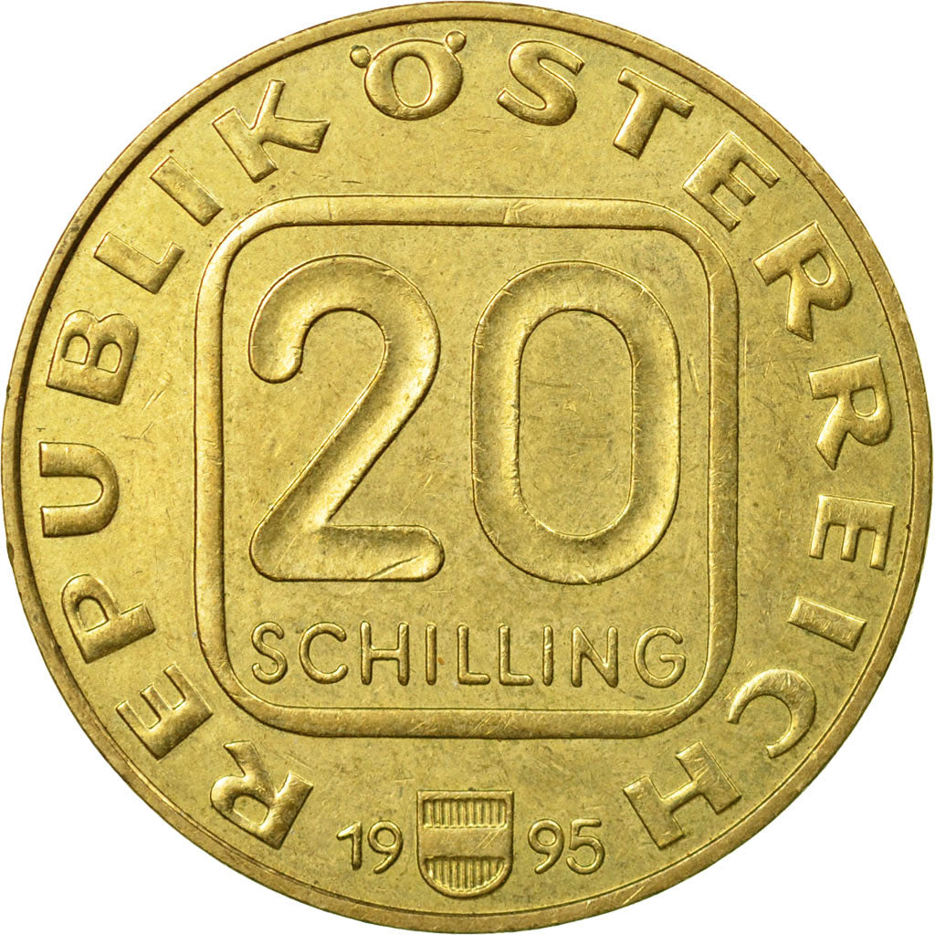 Coin, Austria, 20 Schilling, 1995, EF(40-45), Copper-Aluminum-Nickel, KM:3022