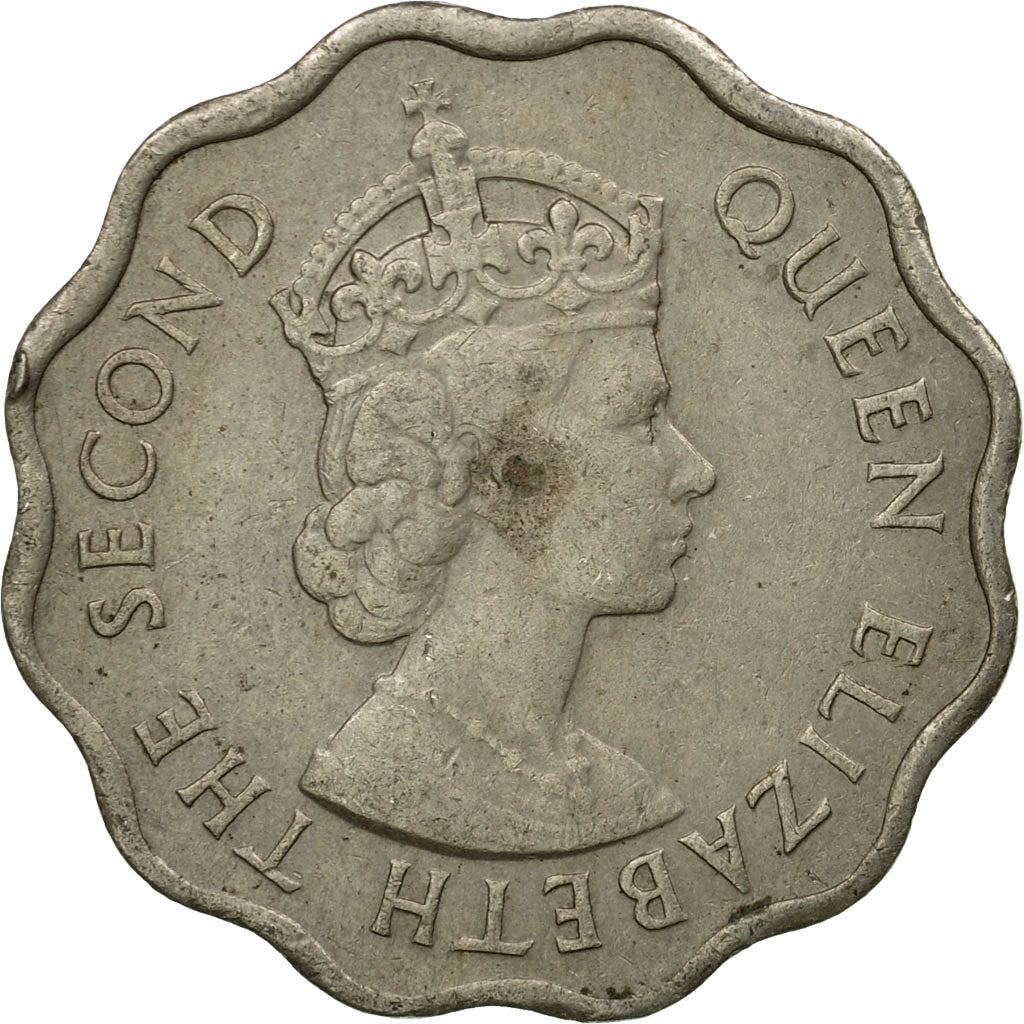Monnaie, Mauritius, Elizabeth II, 10 Cents, 1970, TTB, Copper-nickel, KM:33