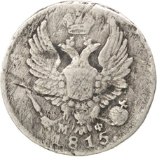 Coin, Russia, Alexander I, 5 Kopeks, 1815, Saint-Petersburg, VF(20-25), Silver