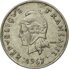 Coin, New Caledonia, 10 Francs, 1967, Paris, EF(40-45), Nickel, KM:5