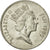 Moneta, Fiji, Elizabeth II, 20 Cents, 1990, EF(40-45), Nickel platerowany